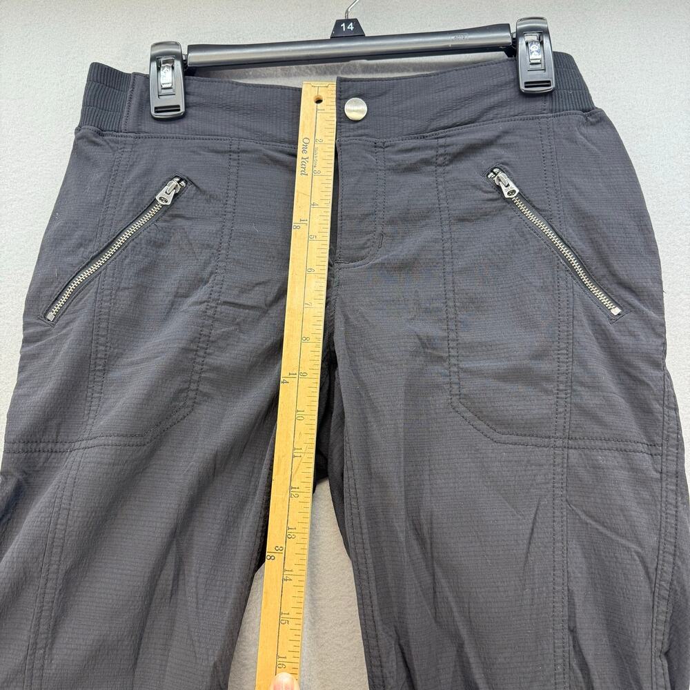 Athleta Joggers Women's 8 Black Cargo Athleisure Preppy Fitness Wear Casual - Picture 11 of 13